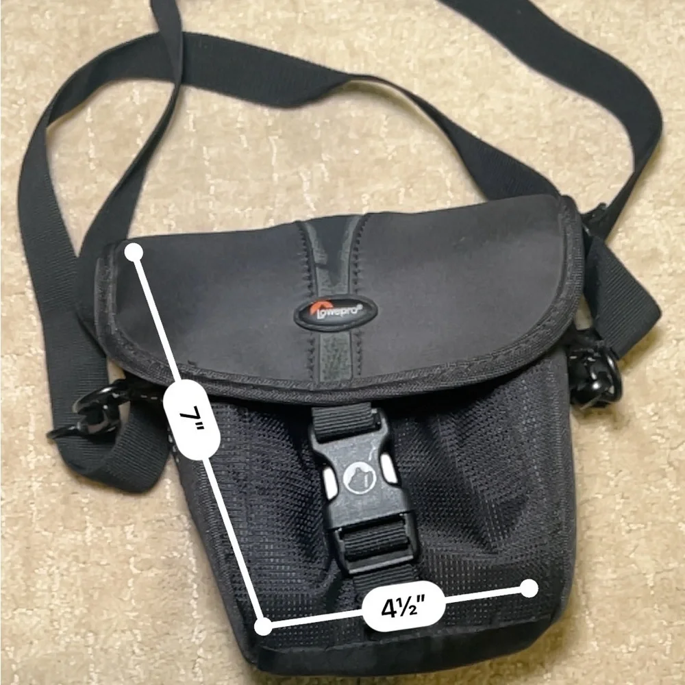 Lowepro black camera storage shoulder bag